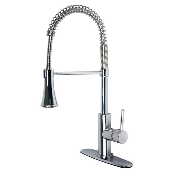Templeton Oil Rubbed Bronze Single-Handle Kitchen Faucet with Pull-Down Spray TE2595986